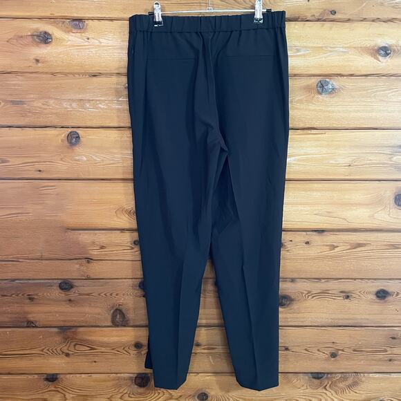 M.M Lafleur Navy Blue Elastic Waist Trouser Pants Wool Blend Size 6 - Picture 2 of 7